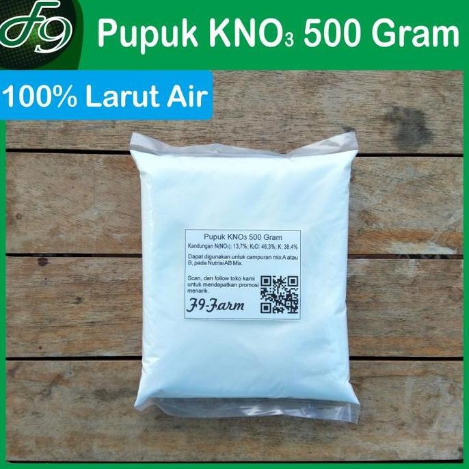 fresh Pupuk KNO3 Kalium Nitrat, Potassium Nitrat 500 gram Hortipray