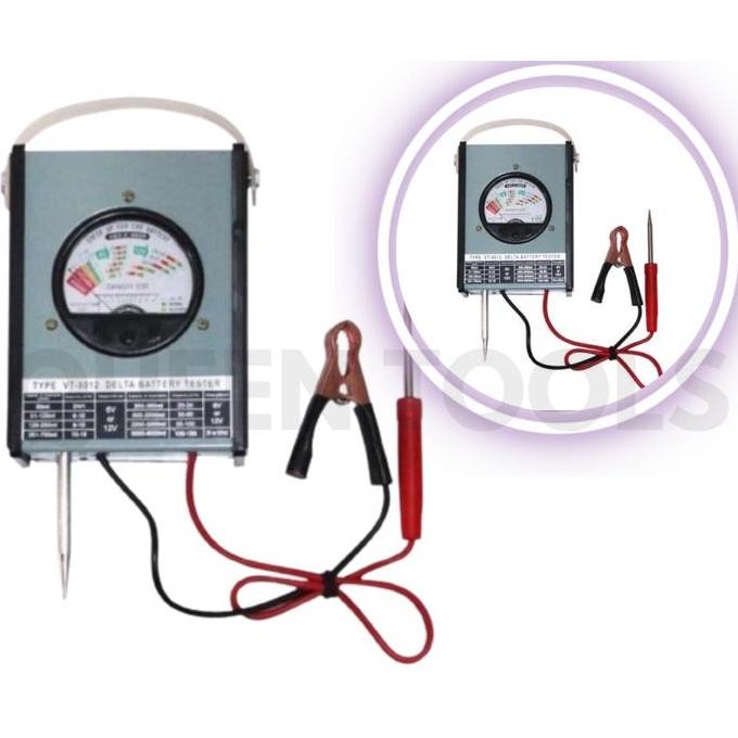 Baterai Battery Batere Tester DELTA FUKUSHIMA Alat Tes Aki Accu Analog