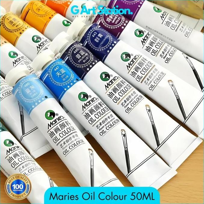 

ready MARIES Oil Painting / Oil Colour / Cat Minyak 50ML - Varian 2