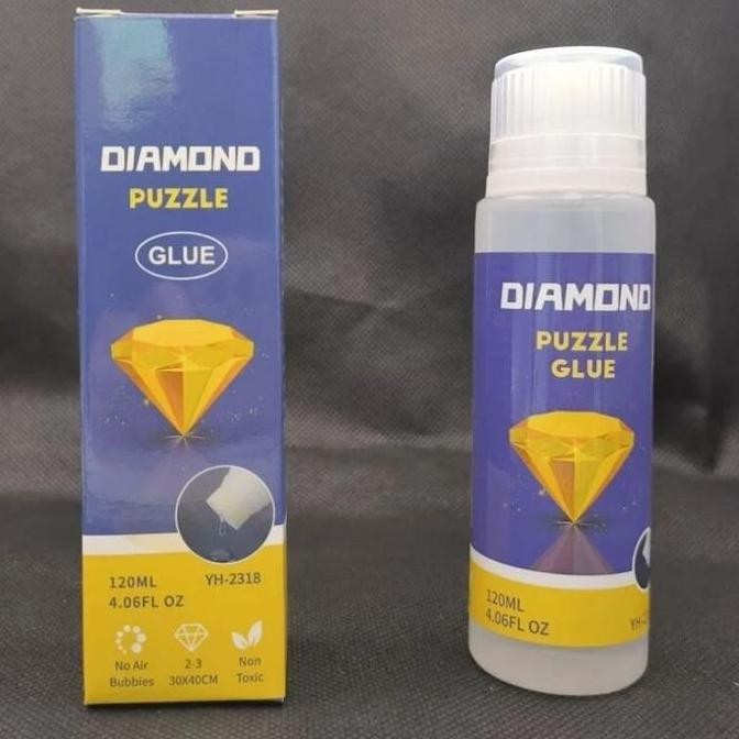 

ready 120ml Lem Lukisan Diamond Painting Sealer Permanent Hold Shine Effect