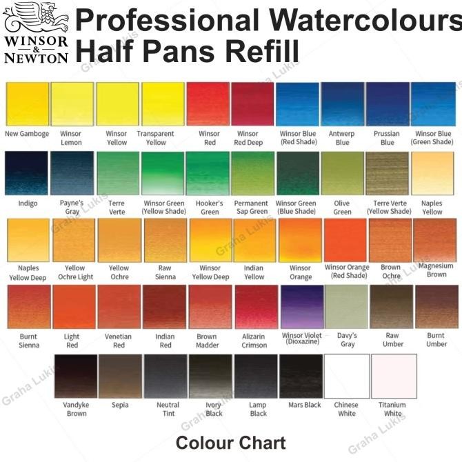 

ready Winsor & Newton Professional Watercolours - Half Pan - Series 1