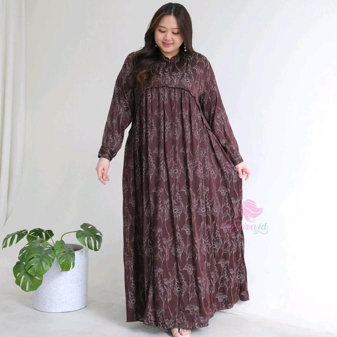 Jumbo gamis siera ld 120 130 140 cm dress wanita muslim