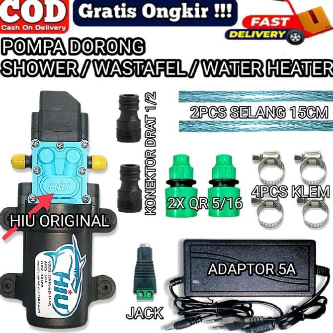 Sale Paket Pompa Dorong Wastafel / Shower / Water Heater / Dinamo Pump Hiu