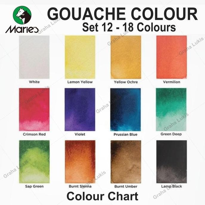

ready MARIES GOUACHE COLOR SET 12