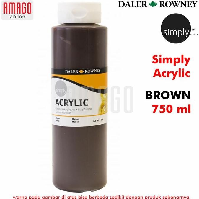

ready DALER-ROWNEY - SIMPLY ACRYLIC PAINT 750 ml - BROWN - 126750205