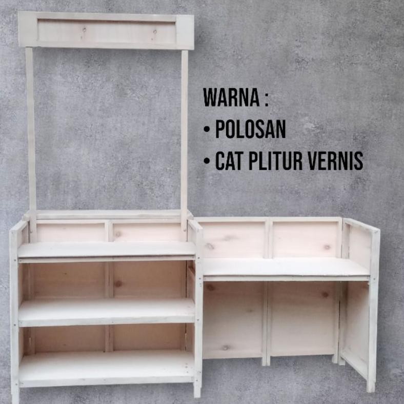 marr simple bisa bongkar pasang/  promo murah booth lipat portable/ booth jualan/ meja kompor/ meja 