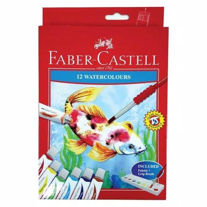 

ready Watercolour Faber Castell Cat Air 12 Warna