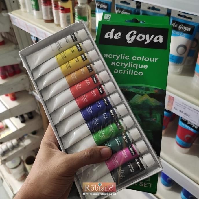 

ready Cat Lukis / Cat Akrilik Set - De Goya Acrylic Uk. 12 ml x 12 Warna