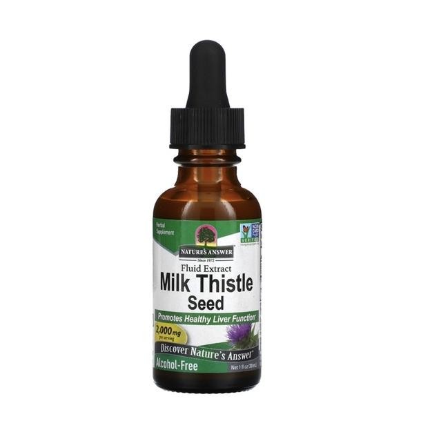 

Natures Answer Milk Thistle Seed Fluid Extract Alcohol Free 2.000 Mg (30 Ml)