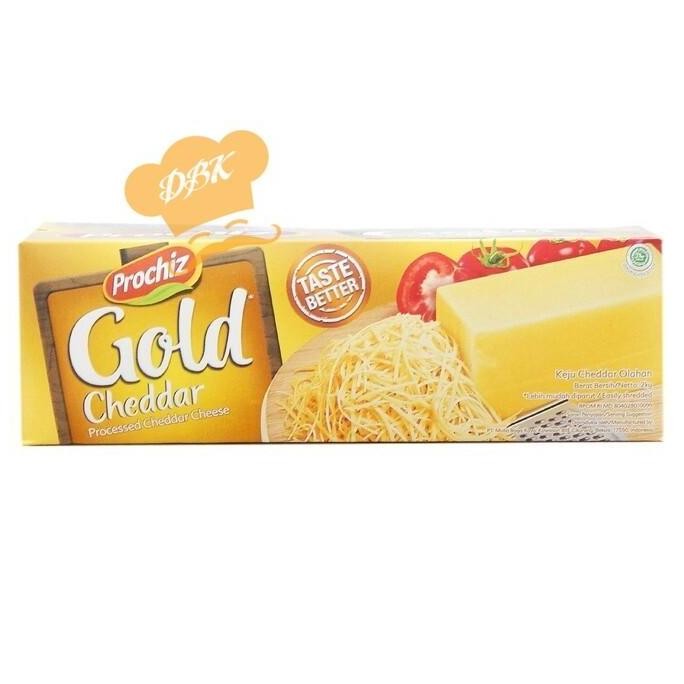 

Sale Prochiz Gold 2Kg Keju Cheddar Cheese Blok