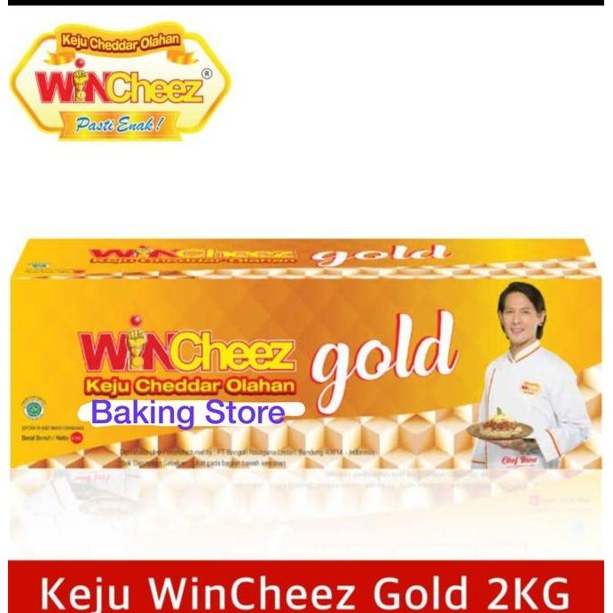 

Grosir Keju Cheddar Cheese Wincheez Gold 2Kg