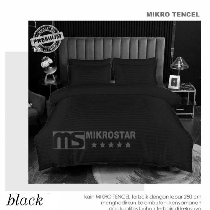 KAIN SPREI BAHAN KATUN JACQUARD MICROTENCEL EMBOSS STRIPE METERAN LEBAR 300 Lembut