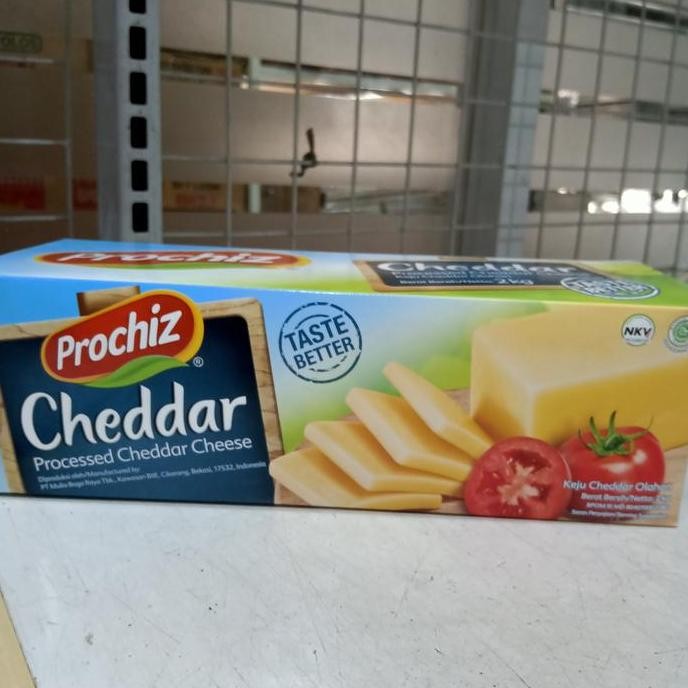 

Grosir Prochiz Premium Processed Cheddar Cheese Keju Cheddar Olahan 2Kg