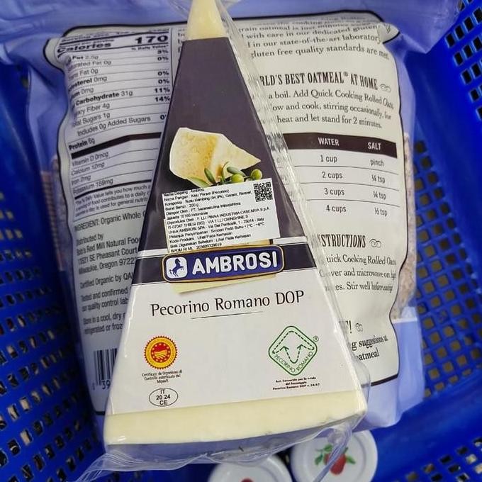 

Sale Ambrosi Pecorino Cheese Portion 200Gr Keju Kambing Goat