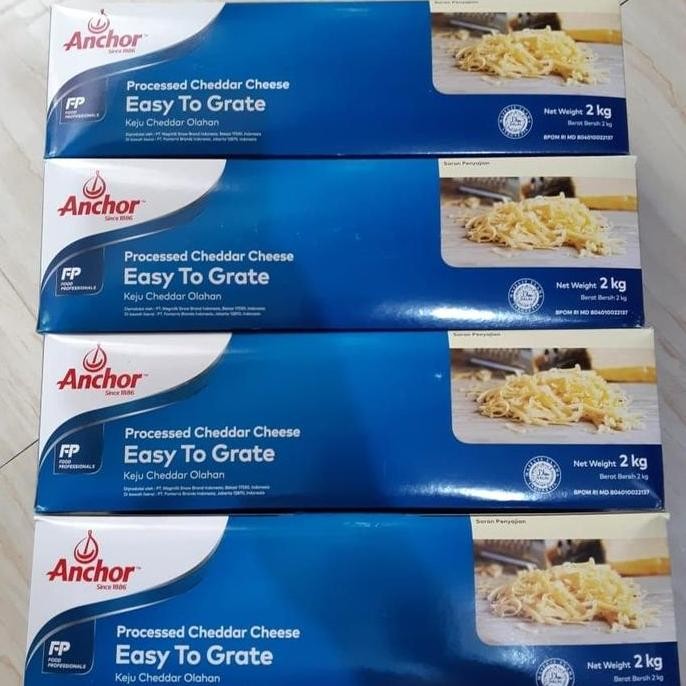 

Murah Keju Cheddar Cheese Anchor 1Kg Repack