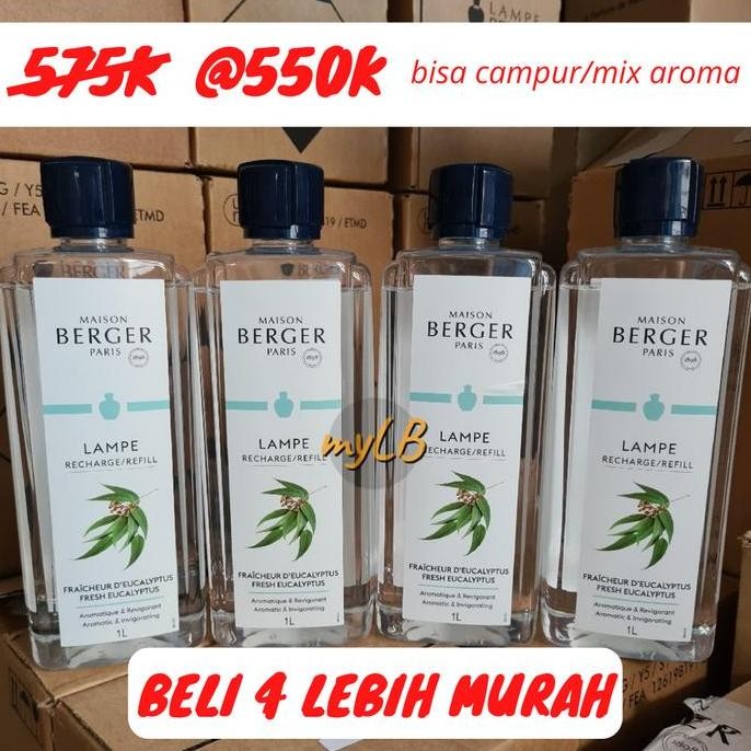 Refill Oil Lampe Berger - Eucalyptus (Kayu Putih) 1L
