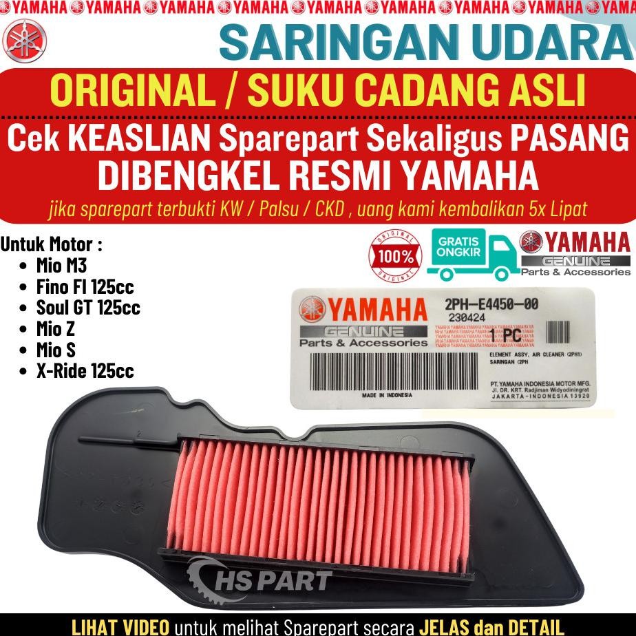 Saringan Filter Udara Mio M3 Original 100% Fino 125 Mio Soul GT 125 Mio Z Mio S Xride 125 Original Y