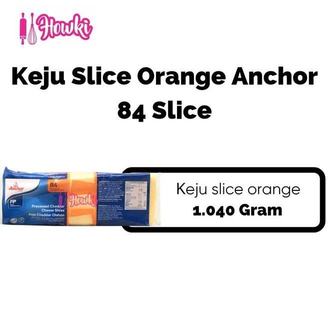

Promo Keju Slice Orange Anchor 1Pack Isi 84 Pcs