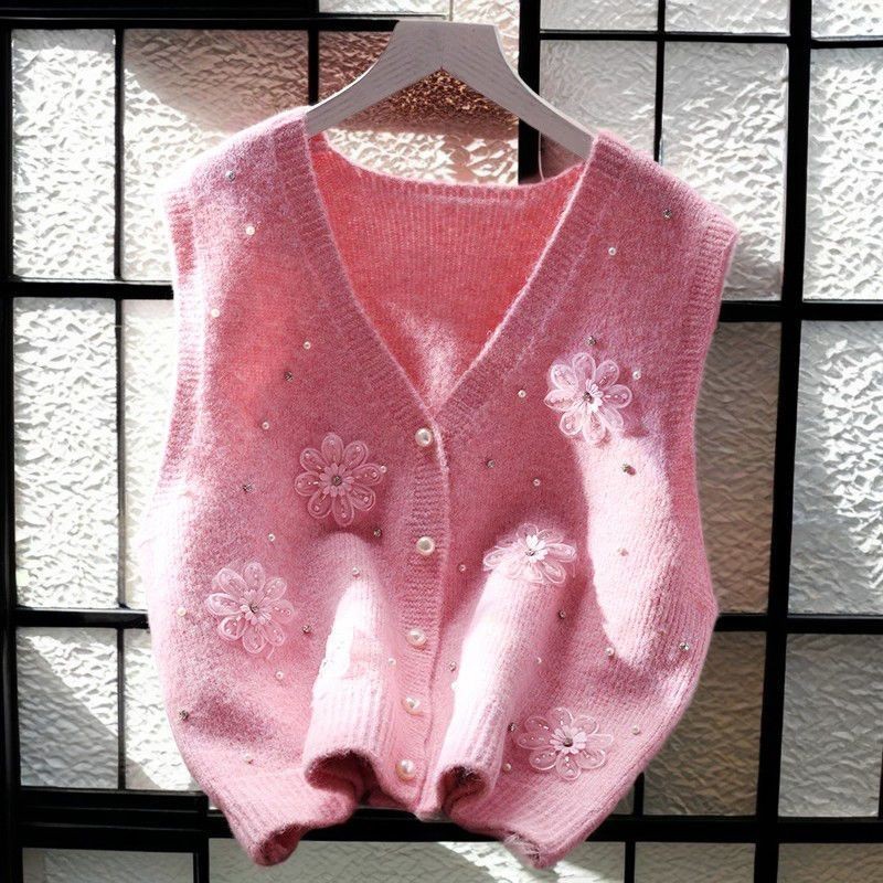 Sweter Rompi Rajut Wanita Pendek