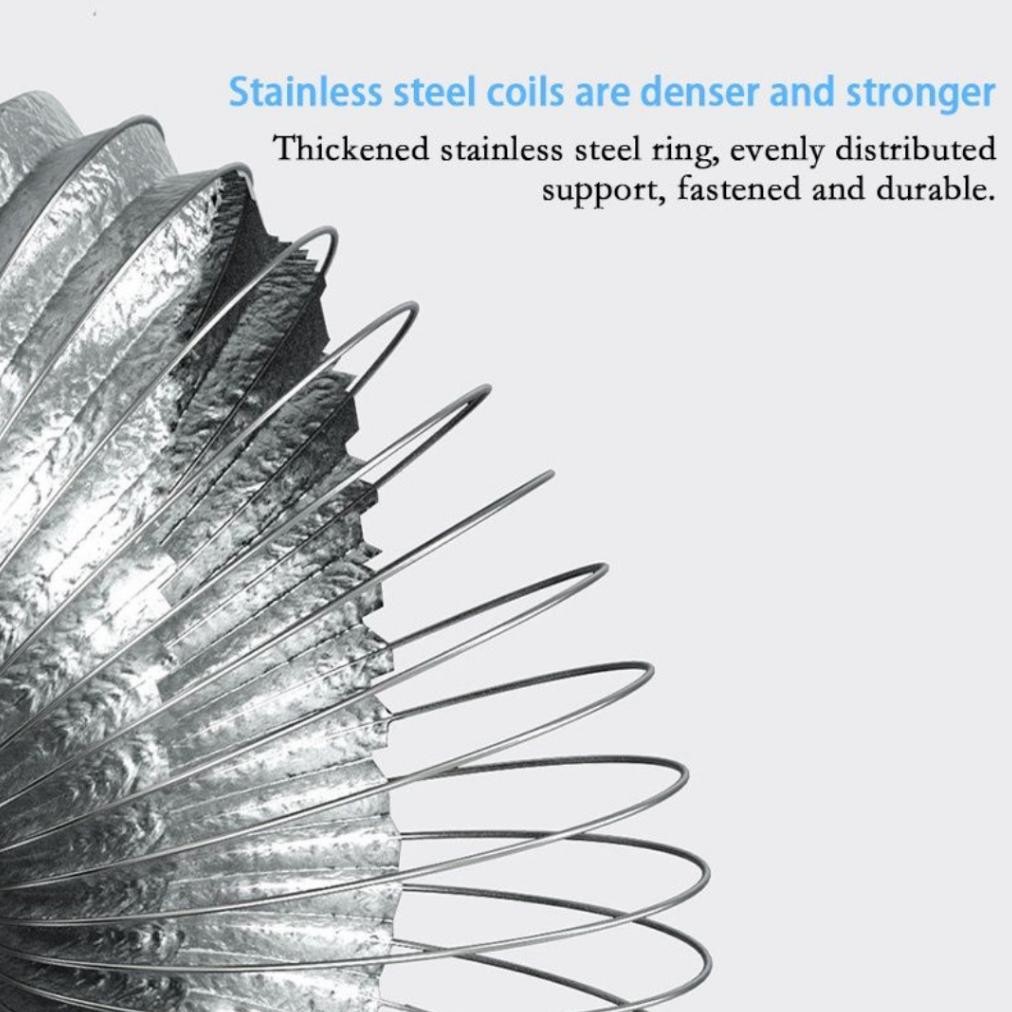 Original Selang Cerobong Asap Flexible 5 Inch Cooker Hood Exhaust Dapur