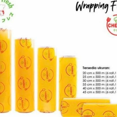 Cheffy Wrapping Roll Plastik Wrapping Cheffy Plastik Wraping 30 45 Meter