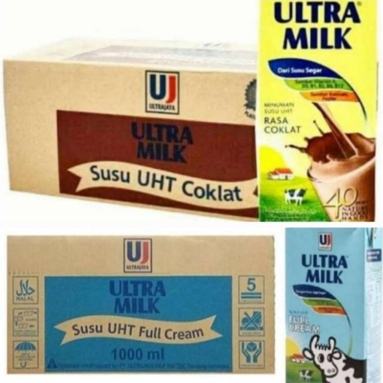 Ultra Milk Susu Uht 1 Dus / Karton AST