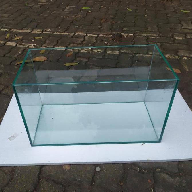 Aquarium Kaca Rimless / Gosok Halus Ukuran 60X30X40Cm