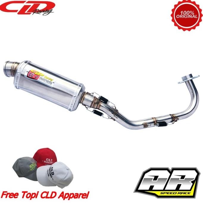 Knalpot Racing Motor CLD Racing Yamaha Mio Sporty Fino Nouvo C2 Oval