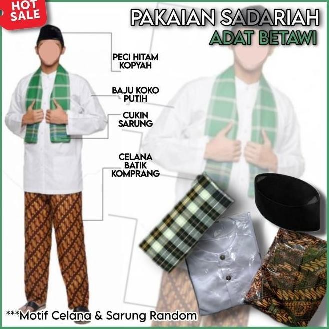 New Baju Sadariah Betawi Baju Sodariah Betawi Baju Adat Betawi Pakaian Abang Betawi Baju Sadariah Be