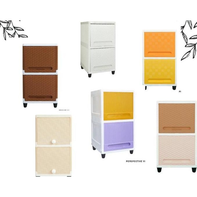 Lemari Plastik Club Susun 2 Flip