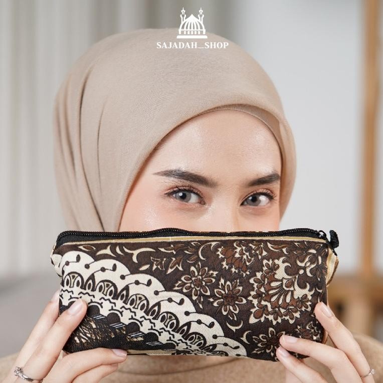 Sajadah Travel Motif Istanbul Acichank Turkey ANTI SLIP Dengan Pouch Dompet Seleting antislip AST