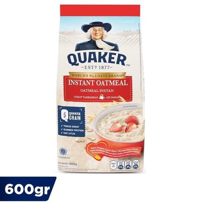 

Quaker Instant Oatmeal 600 Gram Surabaya Halal Terlaris