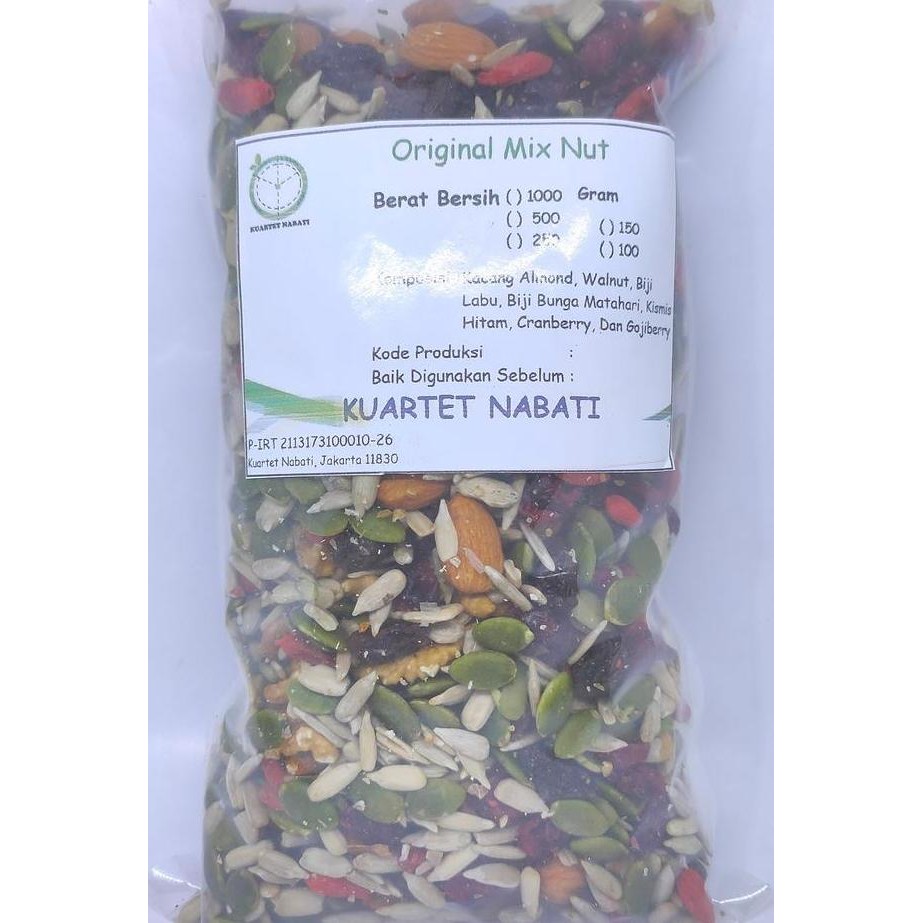 

Campuran Kacang Buah Kering Mix Nut Gr