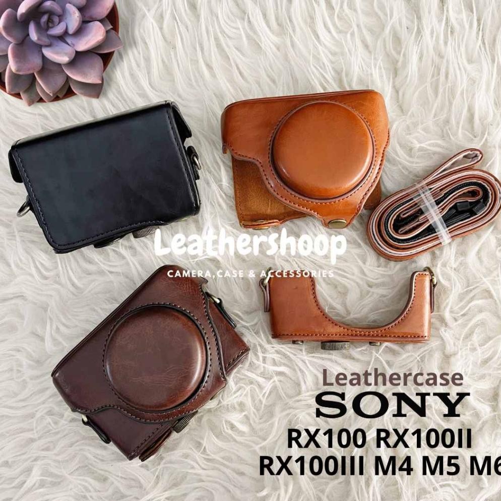 Leather Case Sony RX100 RX100II RX100III RX100IV RX100V RX100VI RX100VII Cover