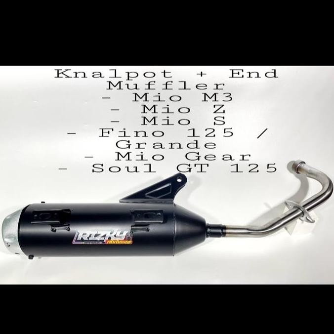 KNALPOT SOUL GT 125 COPY CMS + END MUFFLER VIETNAM - BAHAN BENDING ZRC