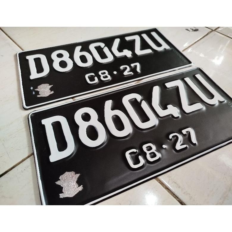 Variasi Plat Mobil JDM Ukuran 33 16 (Harga Satuan) Font Baru, Font Lama Ready