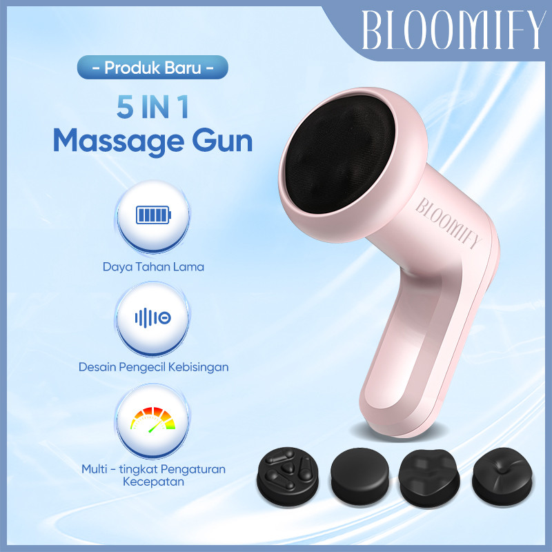 BLOOMIFY  Alat Pijat Listrik Skylumba Pistol Pijat Pistol Pijat Bergetar Listrik Portabel yang Dapat