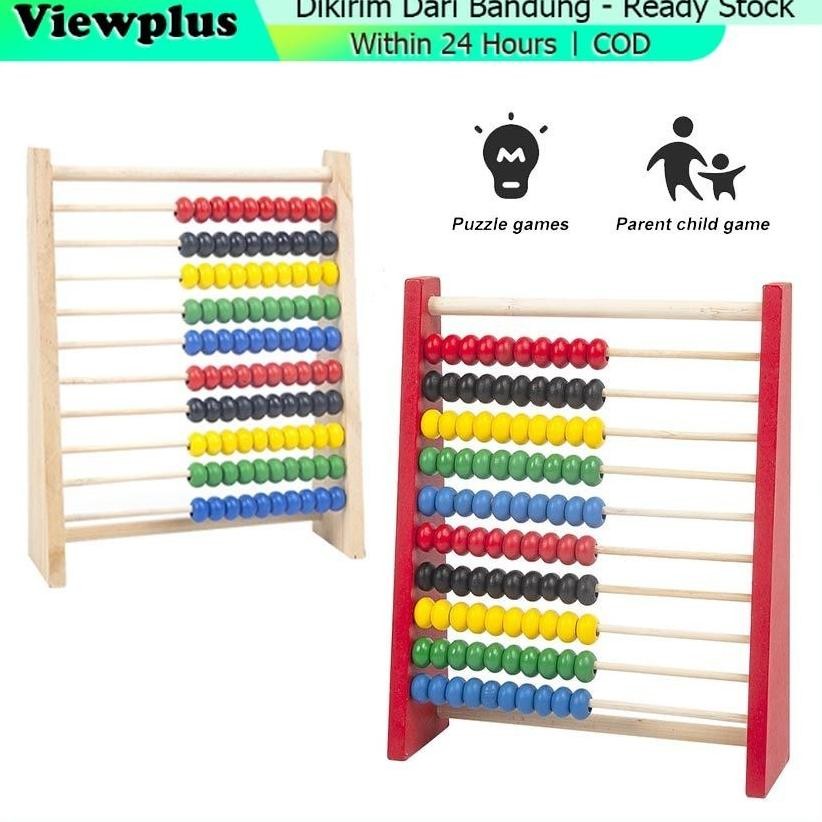 Abacus Papan Sempoa Anak Kayu Mainan Edukasi Anak Papan Berhitung Sempoa Mainan Pendidikan Penghitun