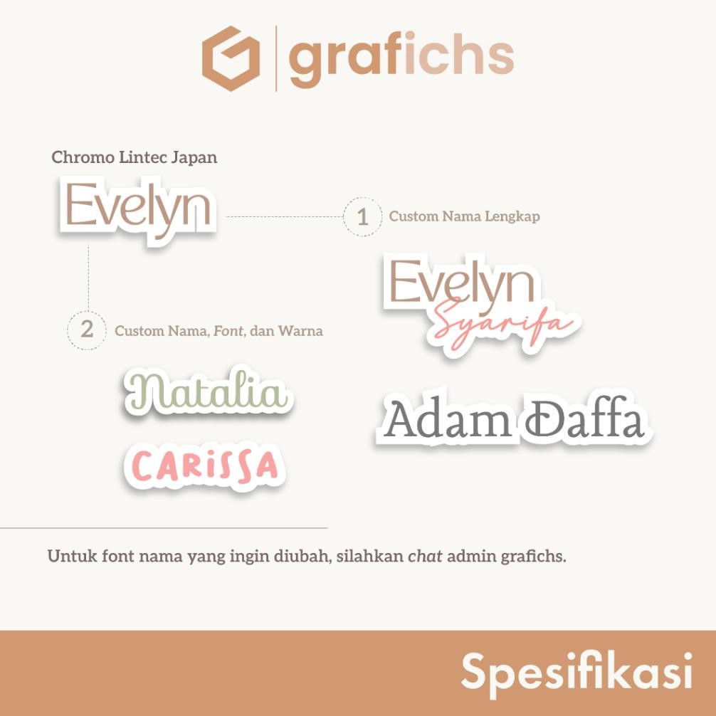 

[33-60 Pcs] Stiker Nama Alat Tulis Sekolah GISS71-80 by Grafichs SV9