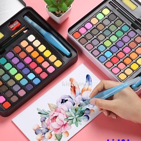 

1 Set Water Color Cat Air Solid Peralatan Lukis Cat Air Padatsolid Watercolour Set 3648 Pieces Cat Gambar Satu Set