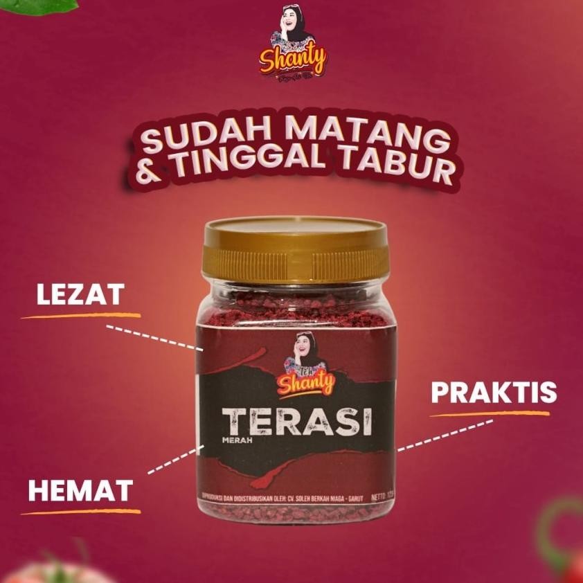 

Terasi Merah Tabur Teh Shanty Trasi Kampung Kemasan Botol Khas Garut