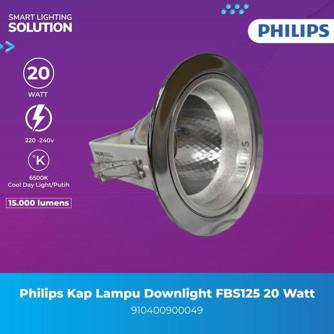 Terlaris PHILIPS Downlight FBS125 C White - Max 20W E27 *lamp not included SALE