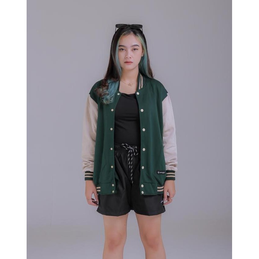 Jaket Polos Model Varsity Pria Wanita Jacket Varsity Polos Original Mothbless (Best Quality)