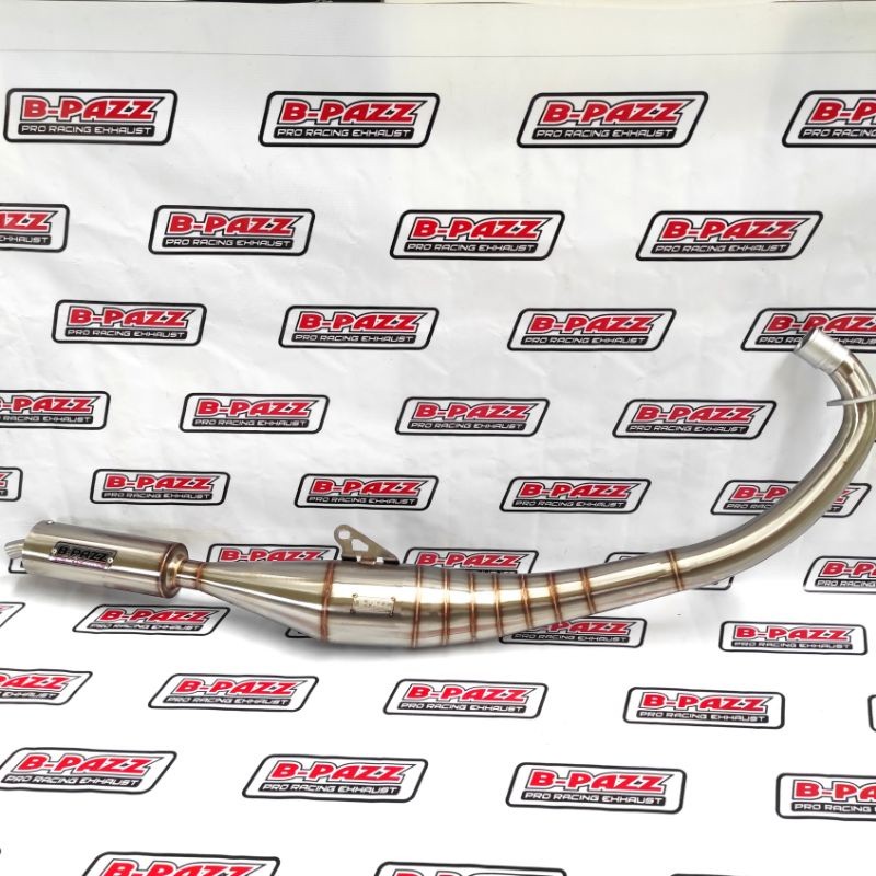 Knalpot B-PAZZ Satria Hiu / Lumba Standar Racing Full Stainless