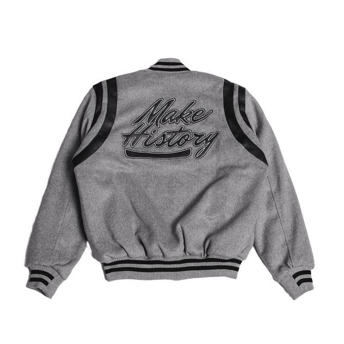 Asbhoel Varsity Infinite Icon Jacket Grey (Best Quality)