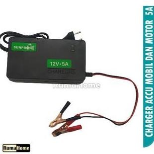 Berkualitas Charger Aki Portable Garansi 1 Tahun 5A, 6A, 8A /12v Mobil dan Motor / Otomatis Charger 