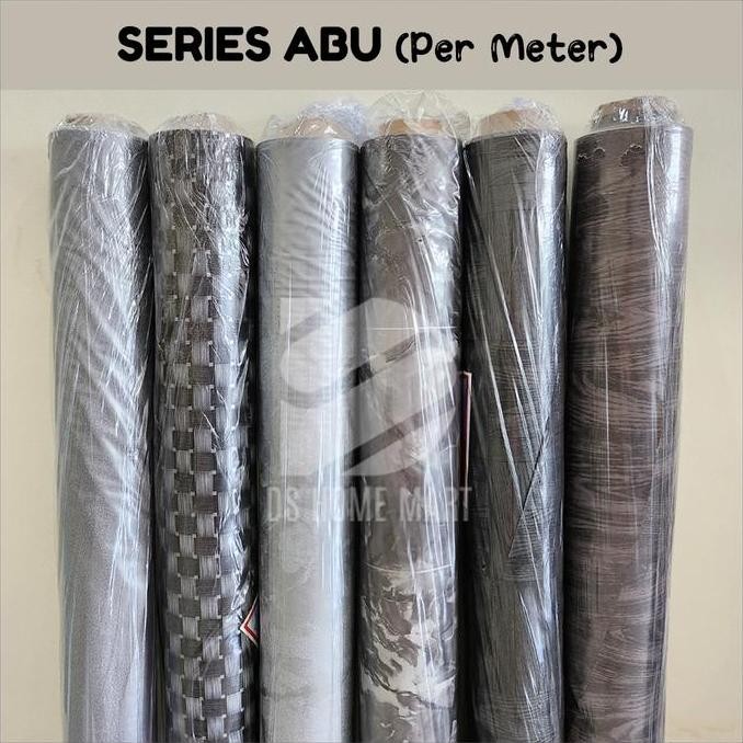 KOLEKSI ABU (PER METER): Karpet Lantai Plastik Vinyl Murah Alas Meja Pengganti Keramik Daimaru