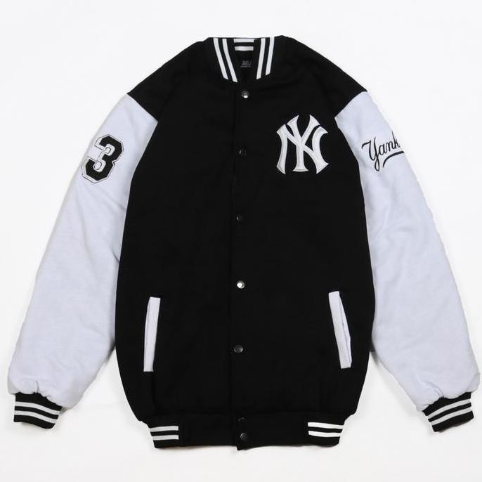 Jaket Varsity Baseball Mlb New York Yankees Bordir Premium Authentic (Best Quality)