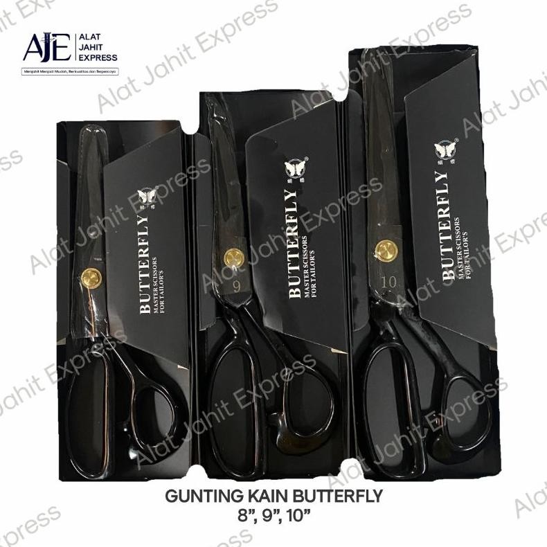 

Baru Gunting Bahan Kain Butterfly 8" 9" 10" - Jahit Kain Berkualitas