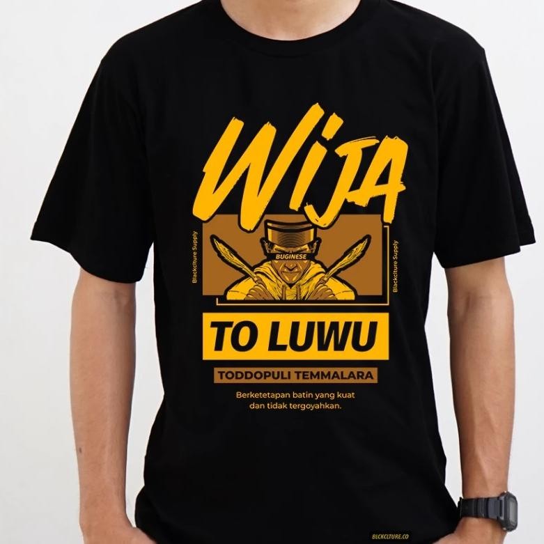 Promo Kaos Distro Luwu Kaos Bugis Kaos Keren Kaos Pria